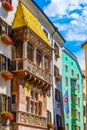 Detail of the famous goldenes dachl in Innsbruck, Austria....IMAGE