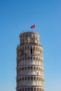 Detail of the famous Leaning Tower of Pisa in Tuscany - Italy Royalty Free Stock Photo