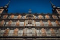 Detail of famous square in Madrid Plaza Mayor Royalty Free Stock Photo