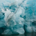 Detail of the  fantastic world of blue glacier ice - Royalty Free Stock Photo