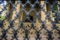 Detail of the fence of Stavropoleos Church in downtown Bucharest Royalty Free Stock Photo