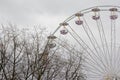 Detail of a ferris wheel