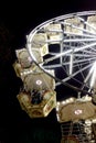 detail of a ferris wheel at night in christmas