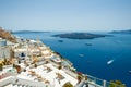 Detail of Fira cityscape on the island of Thera(Santorini), Greece. Royalty Free Stock Photo