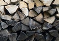 Detail of firewood stack