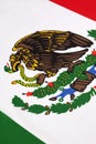 Detail on the flag of Mexico