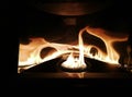 Macro of a kerosene stove flame