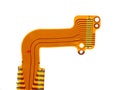 Detail of flexed printed circuit