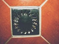 Detail of floor with drain in modern shower Royalty Free Stock Photo