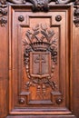 Detail form an ancient church door Royalty Free Stock Photo