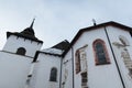 Detail of formerly early gothic catholic church in Pribylina, removed from its original position.