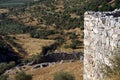 Detail of the fortification walls of the ancient citadel of Mycenae against