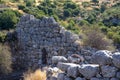 Detail of the fortification walls of the ancient citadel of Mycenae