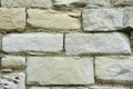 City wall constructed with limestone blocks Royalty Free Stock Photo