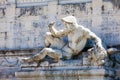 Fountain of the Adriatic Sea built on 1870 and located at the Altare della Patria in Rome Royalty Free Stock Photo