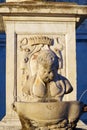 Detail of the fountain in Cavalieri Square, Pisa, Tuscany - Italy Royalty Free Stock Photo