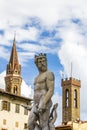 Detail from Fountain of Neptune in Florence Royalty Free Stock Photo