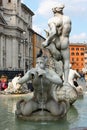 Detail of the Fountain, Piazza Navona, Rome, Italy Royalty Free Stock Photo