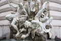 Detail of the fountain the Power of the Sea near the Hofburg Palace in Vienna, Austria Royalty Free Stock Photo