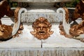 Detail of a fountain, San Ildefonso garden, Spain Royalty Free Stock Photo