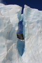 Detail of Franz Josef Glacier, New Zealand. Royalty Free Stock Photo