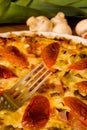 Detail Freshly Baked Quiche