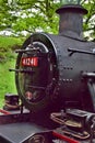 Detail of the front steam train boiler Royalty Free Stock Photo