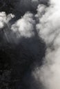 Detail of fumarole emitting gases and steam at the Jardim da Courela garden in the centre of the village of Furnas on SÃÂ£o Miguel