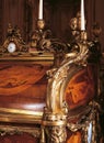 Detail of furniture at Versailles Palace, France Royalty Free Stock Photo