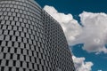 Detail of Futuristic Megastructure: Silver Building Facade