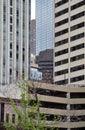 Detail of futuristic skyscrapers in Denver in USA Royalty Free Stock Photo