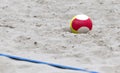 Detail of a game of beach volleybal Royalty Free Stock Photo