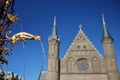 Detail gargoyle of the neo-gothic fountain in the Ridderzaal Knight`s Hall, which forms the center of the Binnenhof Royalty Free Stock Photo