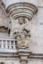 Detail of Gateway of Santa Maria (Arco de Santa Maria) erected in the 14th-century for the first entrance of the Emperor Charles V