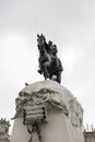 General Jose de San Martin Equestrian Statue in Lima, Peru Royalty Free Stock Photo