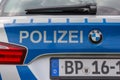 Detail of a German police car
