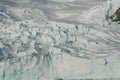 Detail. Glacier icefall