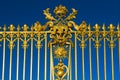 Detail of the golden Versailles palace, France. Royalty Free Stock Photo
