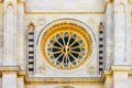 Detail of golden watch on the Basilique Saint-Denis. Royalty Free Stock Photo