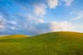 Golf course with blue sky Royalty Free Stock Photo