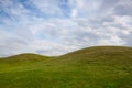 Golf course with blue sky background Royalty Free Stock Photo