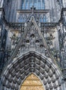 Detail of Gothic dome of Cologne cathedral in Cologne