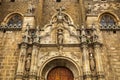 Detail of the Gothic side facade of the Monastery of San Juan de los Reyes in Toledo Royalty Free Stock Photo