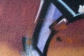 Detail of a graffiti art on a wall Royalty Free Stock Photo