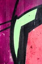 Detail of a graffiti as wallpaper, texture, eye catcher Royalty Free Stock Photo