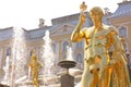 Detail of the Grand Cascade Fountain in Peterhof