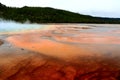 Detail of Grand Prismatic Spring, Yellowstone National Park, Wyoming Royalty Free Stock Photo