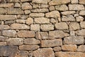 detail of a granitic stone masonry wall, textured background