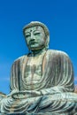 Detail of The Great Buddha (Daibutsu) of Kamakura, Japan Royalty Free Stock Photo