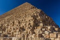 Detail of the Great Pyramid of Giza, Egy Royalty Free Stock Photo